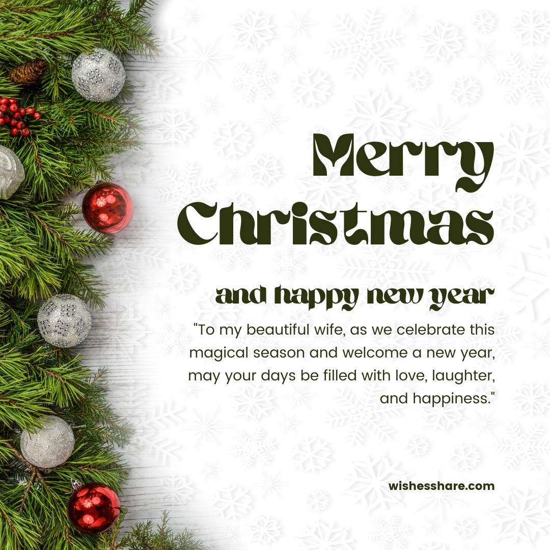 100+ Christmas Messages For Wife – Romantic Christmas Texts 5 Christmas and New Year Wishes for Wife