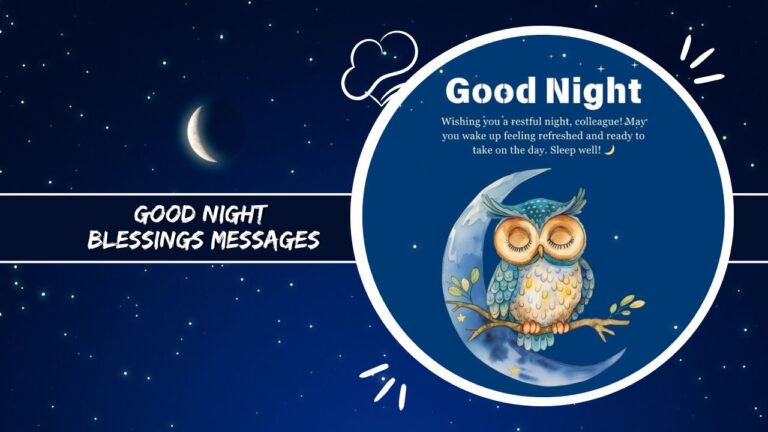 120+ Good Night Blessings Messages for Comfort and Rest