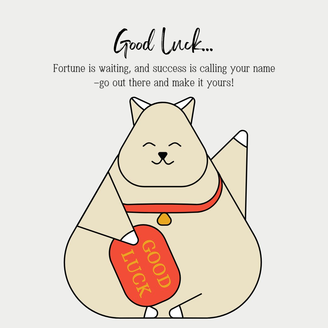 Good Luck Wishes for Success and Fortune
