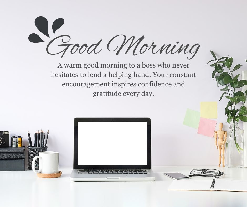 Good Morning Messages for Boss with Gratitude